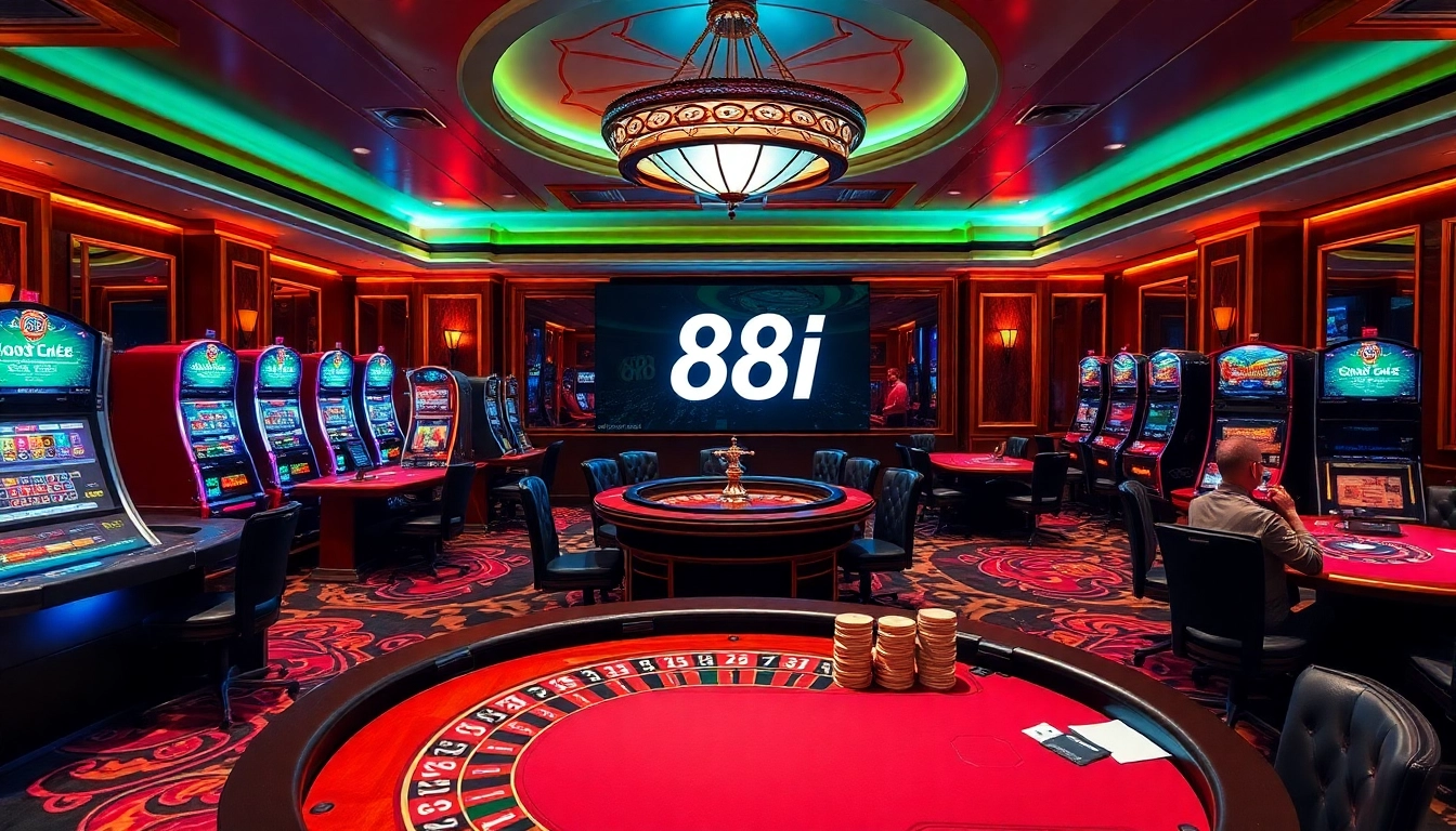 Experience thrilling poker action at 88i casino with vibrant tables and exciting bets.