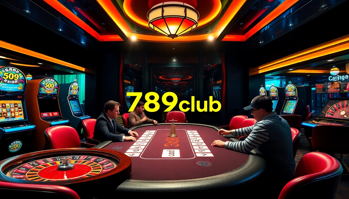 Players enjoying an exciting game at a 789club poker table in a luxurious casino setting.