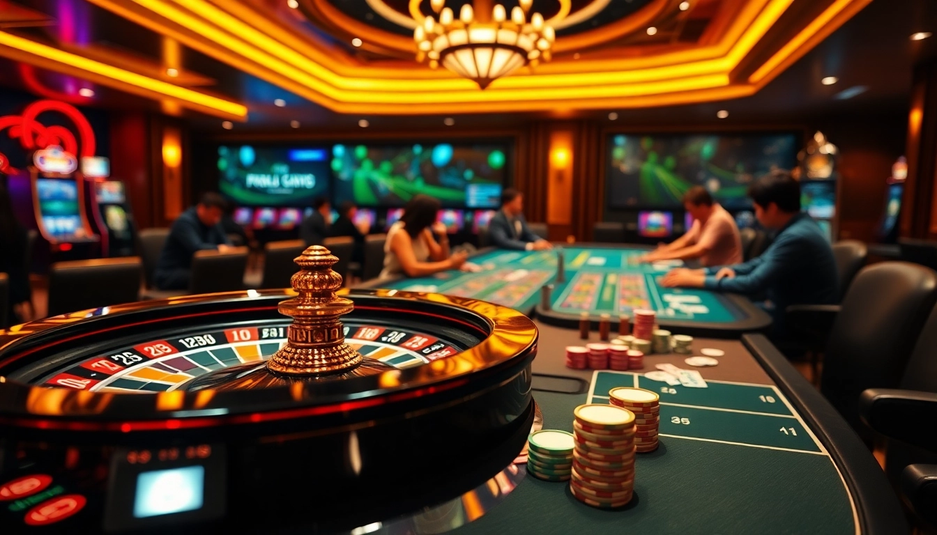 Engage with the exciting world of gambling through Tool xo so sieu toc, showcasing vibrant casino graphics and dynamic gameplay visuals.