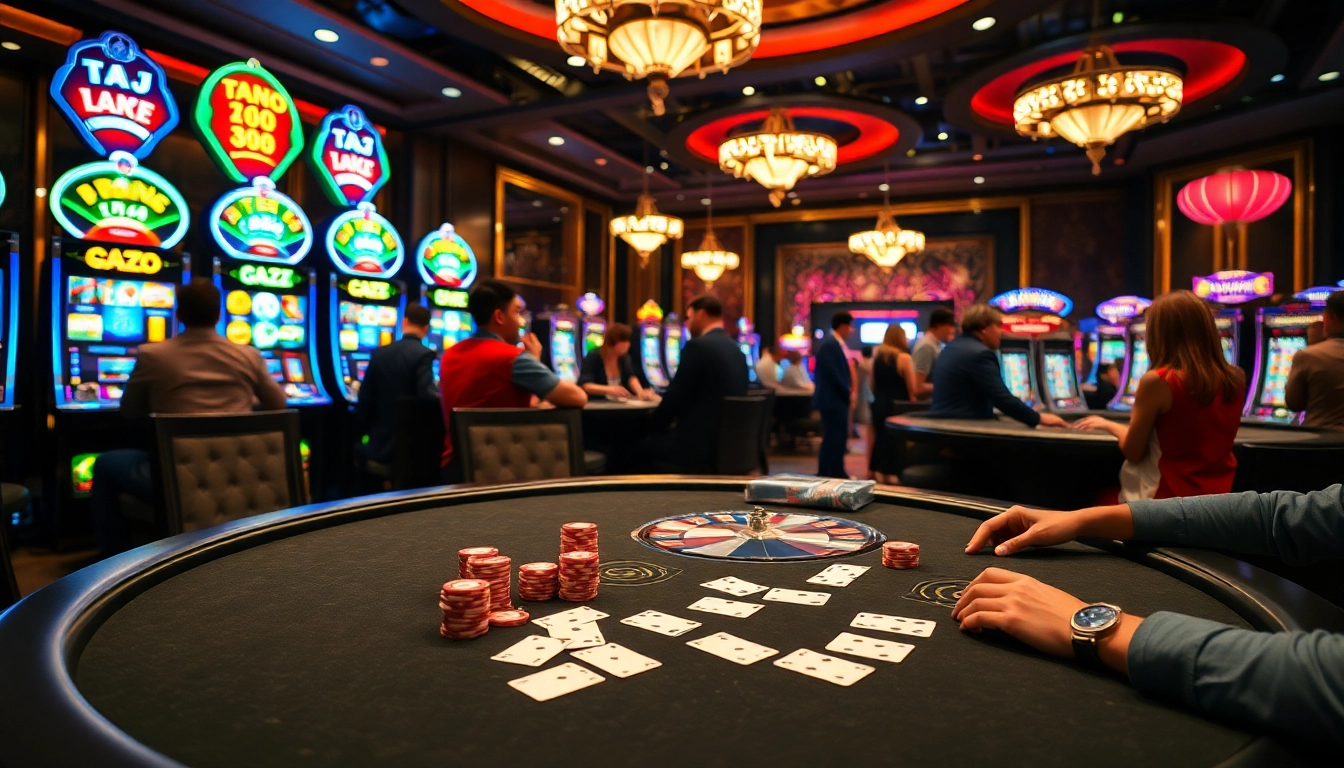 Experience high-stakes excitement at ta88 with vibrant casino games and eager players.