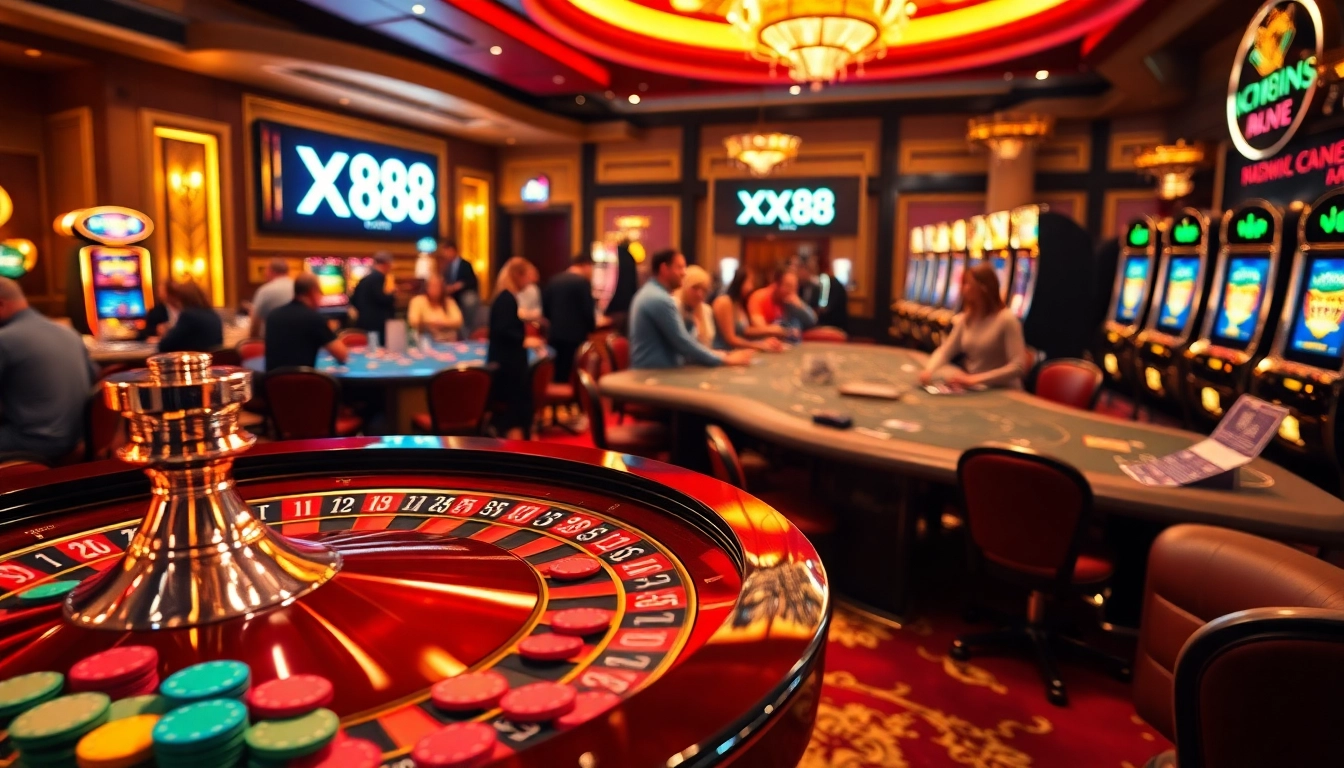 Feel the excitement at XX88 casino with thrilling poker games and vibrant slot machines.