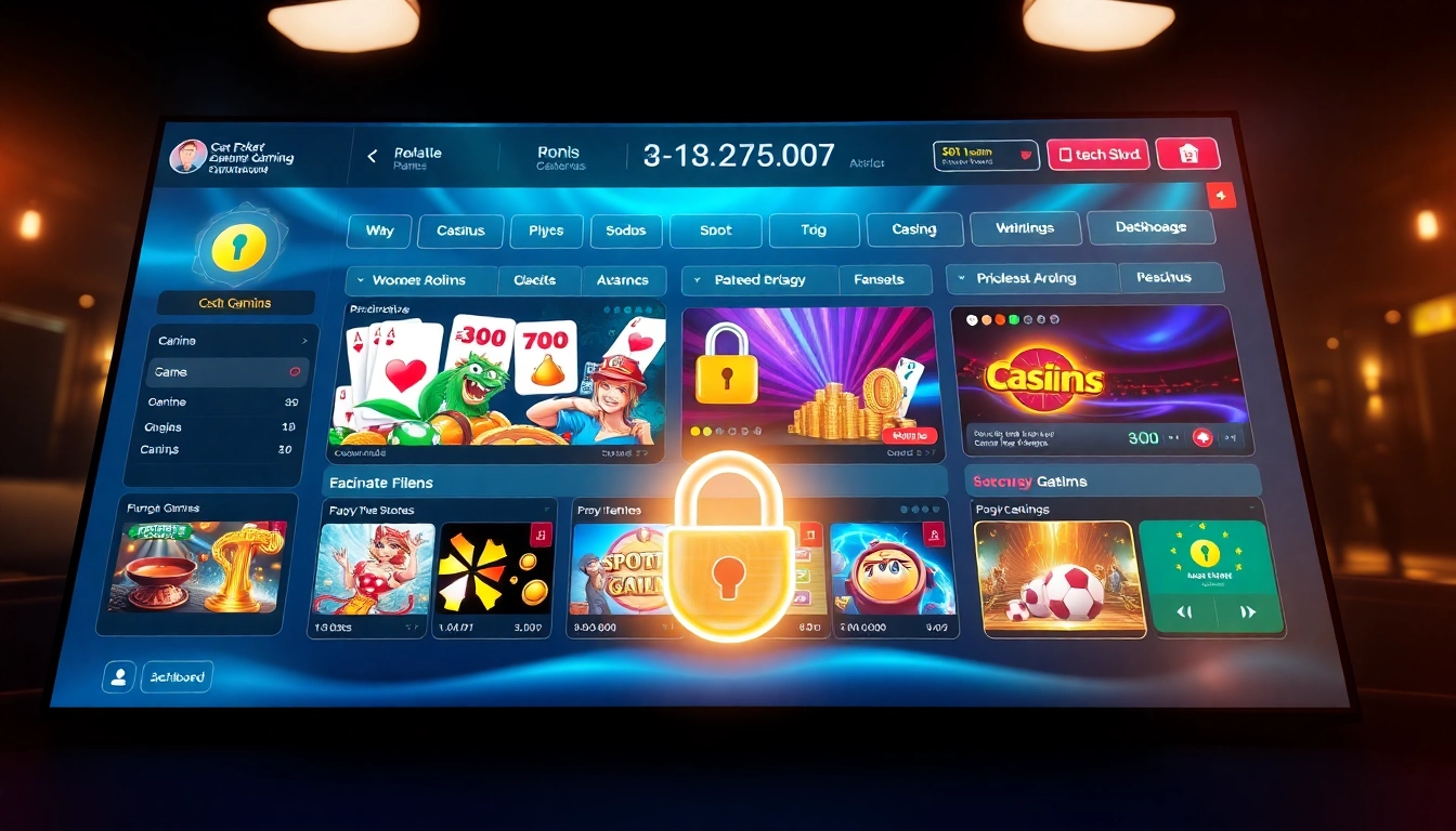 UU88 online gaming platform interface featuring casino games, showcasing user-friendly design and advanced security.